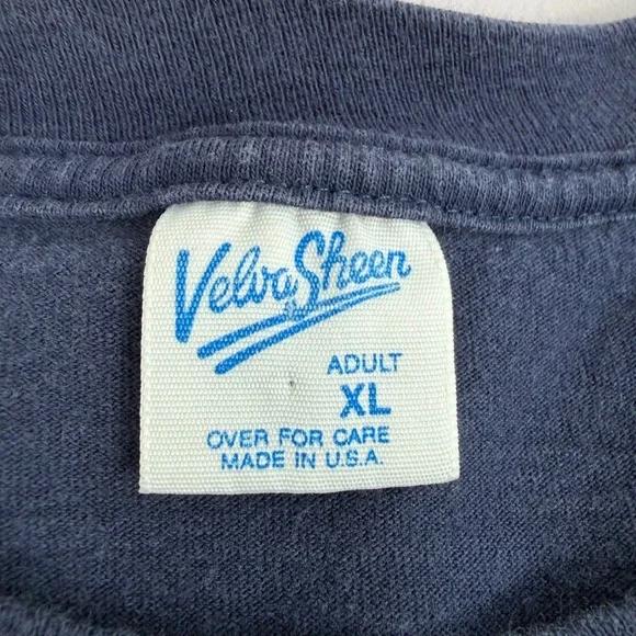 Velva Sheen Mens XL Navy Blue Pepperdine University Graphic T Shirt Vintage 90s - Picture 4 of 7